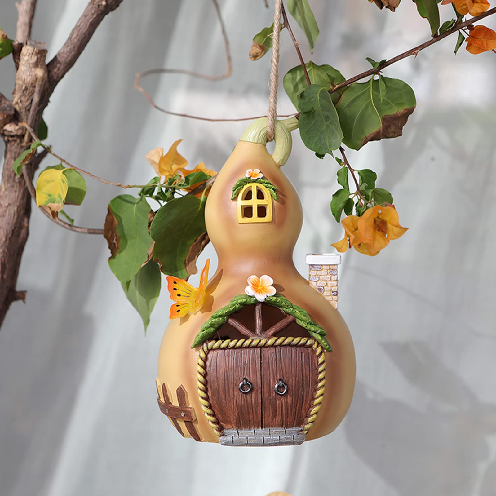 BFYDOAA Statua Giardino Solare A Forma Di Zucca - Decorazione Luminescente Per Esterno, Da Appendere Su Alberi O Patio, Regalo Originale