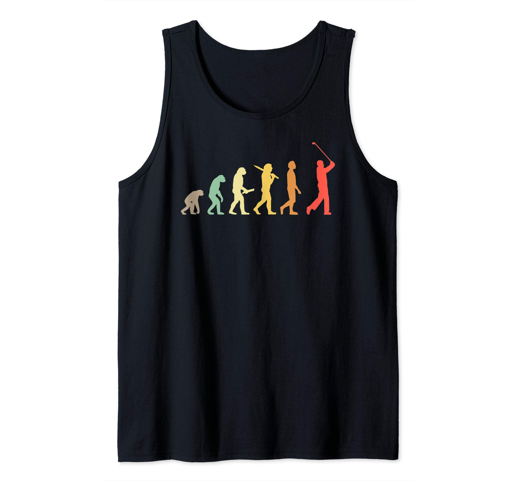 Retro Golf Evolution Gift For Golfers & Golf Players Tank Top