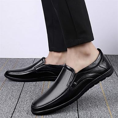Amazon.com: CAOJJ Mocasines casuales para hombre, con cordones, de cuero  vegano, con puntadas, para exteriores, flexibles, planos : Ropa, Zapatos y  Joyería