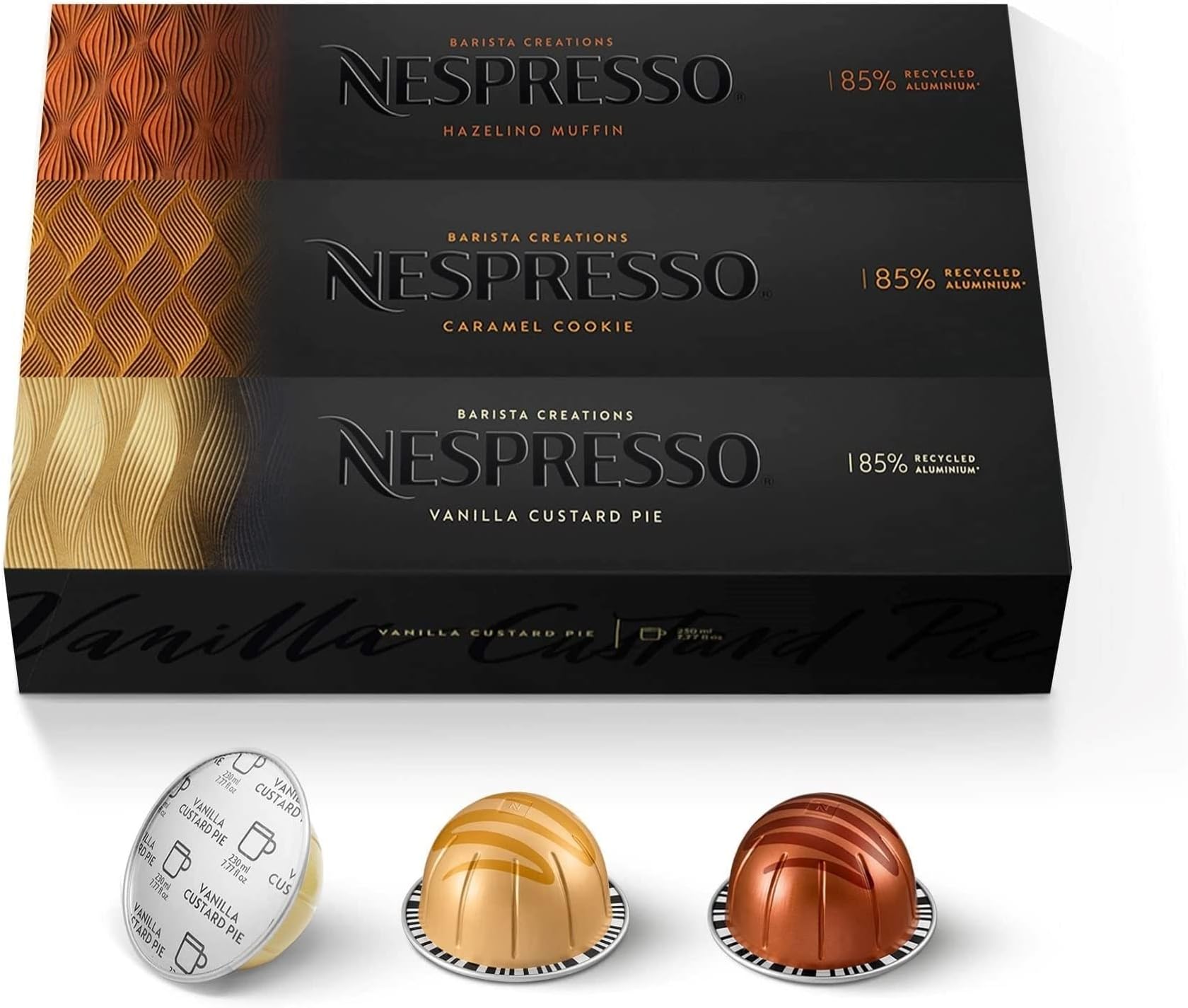 Nespresso Capsules VertuoLine, Barista Flavored Pack, Mild Roast Coffee, 40-Count Coffee Pods