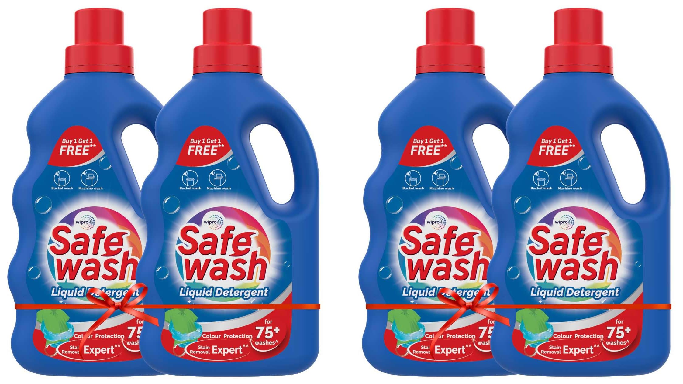 Safewash Liquid Detergent 1Kg + 1Kg (Bottle) (Pack of 2)