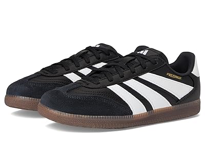 adidas Kids Freestyle Predator Indoor Soccer Shoes (Little Kid/Big Kid) Kids Shoes Black/White/Gold Metallic