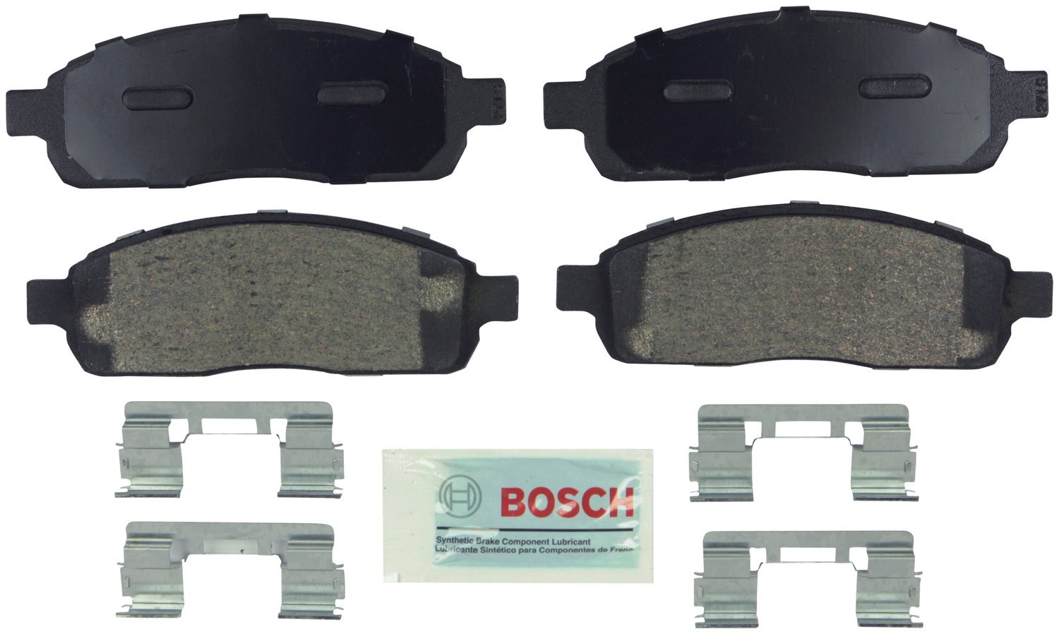 Bosch BE1324H Blue Disc Brake Pad Set with Hardware - FRONT — view 337