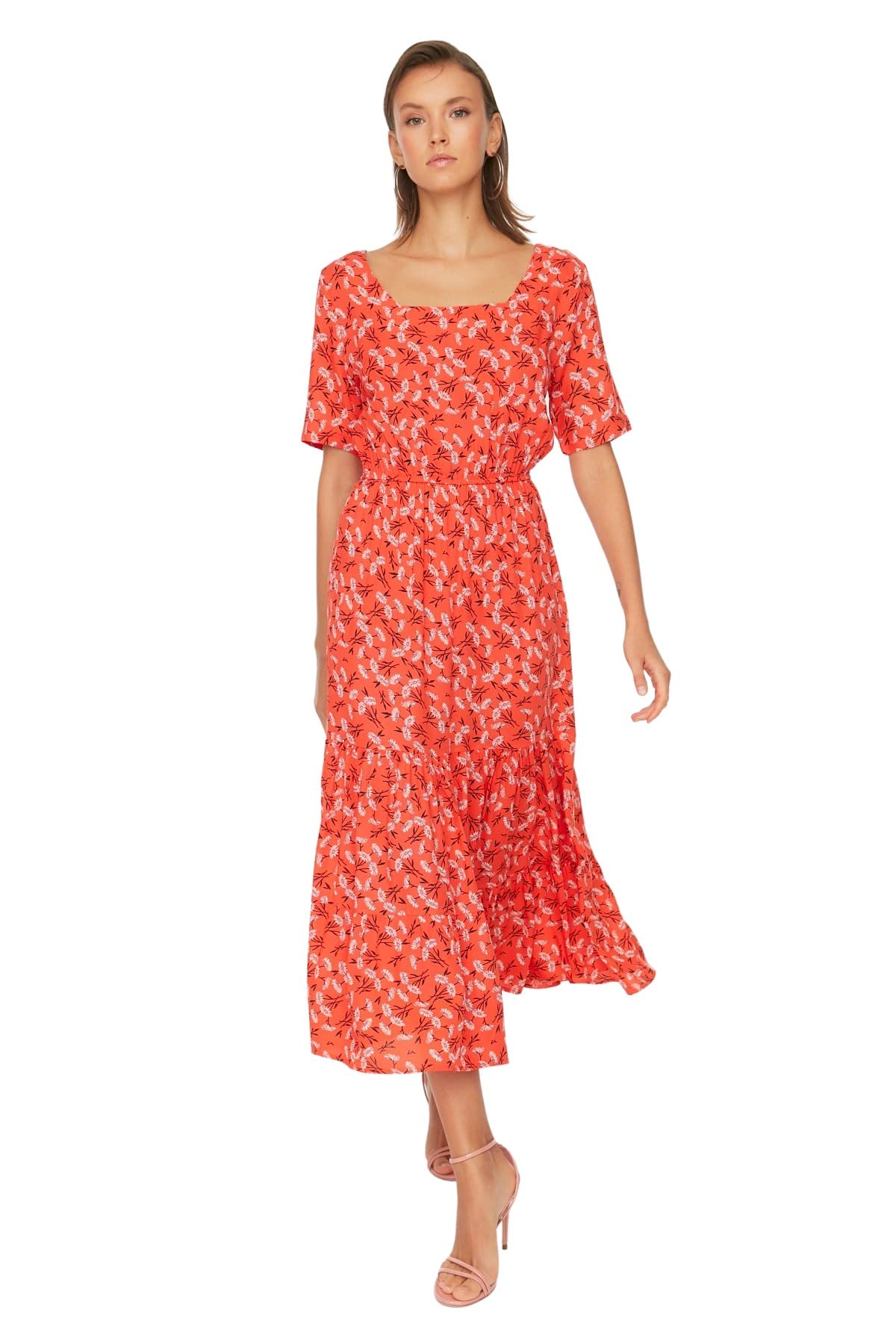 Trendyol Women Midi A-line Regular Woven Dress