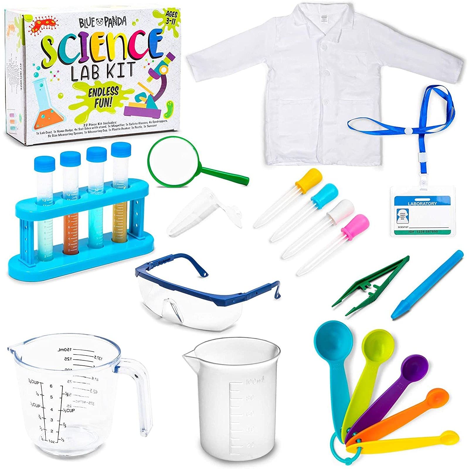Kids Science Experiment Lab Kit (22 Pieces)