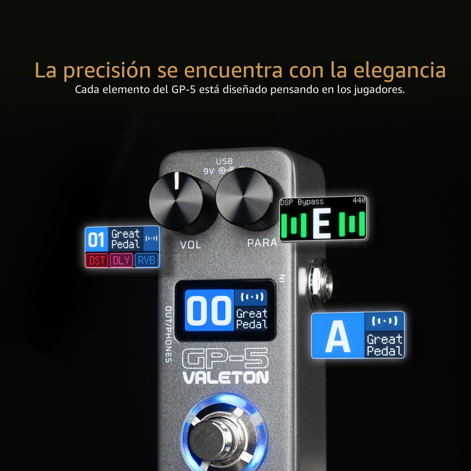 Amazon.com: Valeton Procesador multiefectos súper compacto GP-5 y