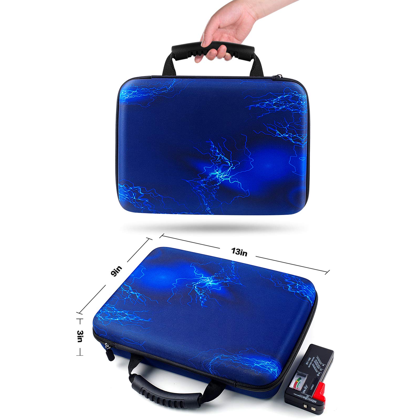 Battery Organizer Storage Holder, Batteries Storage Containers Box with Battery Tester Checker. Holds 150+ Batteries AA AAA 9V C D Lithium 3V LR44 CR2016 CR1632 CR2032 CR2025 (Not Includes Batteries)