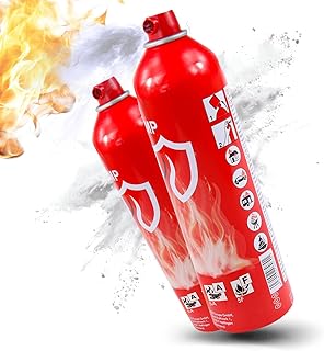 Olymp Feuerlösch Spray 2 Stück | Feuerlöschspray für Küche & Haushalt | Feuerlöscher Spray für Fettbrände | Löschspray für Zuhause | Feuerlöscher Dose Klein & Sicher | Feuerlöscher Wohnmobil