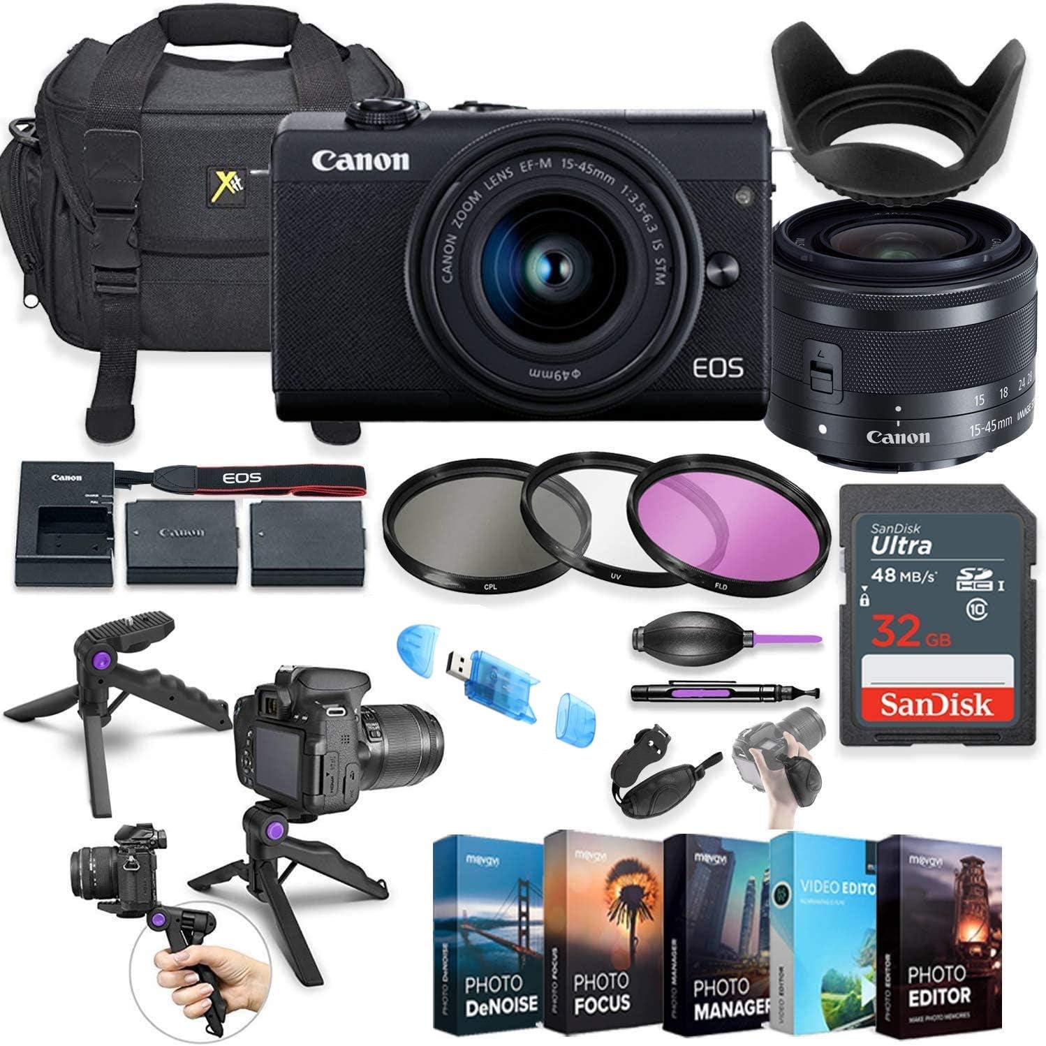 Canon EOS M200 Mirrorless Camera with 15-45mm Lens Bahrain Ubuy
