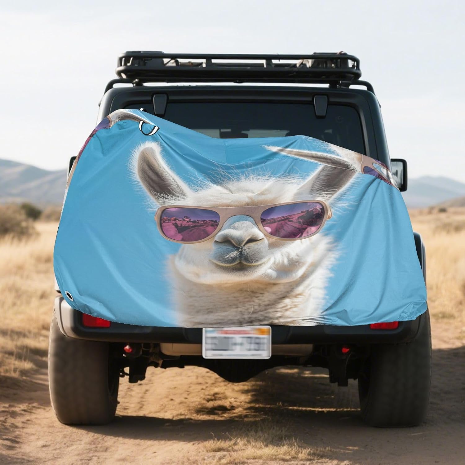 ALAZA Funny Llama Alpaca Bike Cover Waterproof Outdoor Ebike Bicycle Covers Tarp Protection for 1/2 Bikes, Sun UV Dust Wind Proof