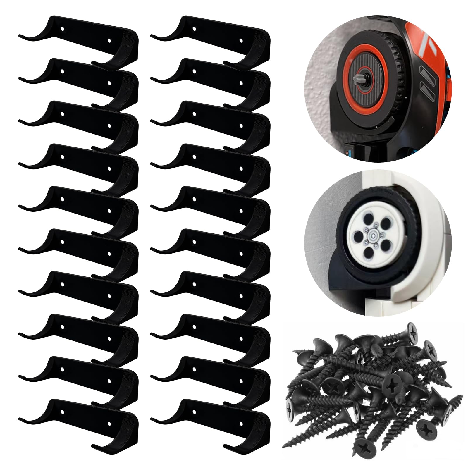 20 PCS Car Display - Vertical Wall Mount for Speed Champion Series, Sturdy &amp; Ideal for Enthusiasts, Black