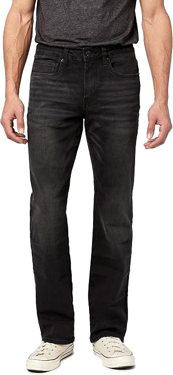 Buffalo David Bitton Men's Relaxed Straight Driven Jeans, Whiskered and Sanded, 29 32