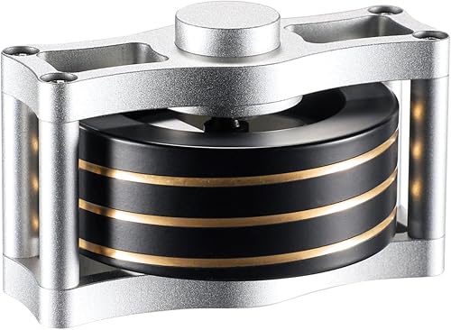 Latón Spning Top, Kinetic Fidget Spinner Juguetes de escritorio (negro)