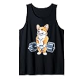 Corgi Weight Lifter Bodybuilding Weight Lifting Deadlift Tank Top