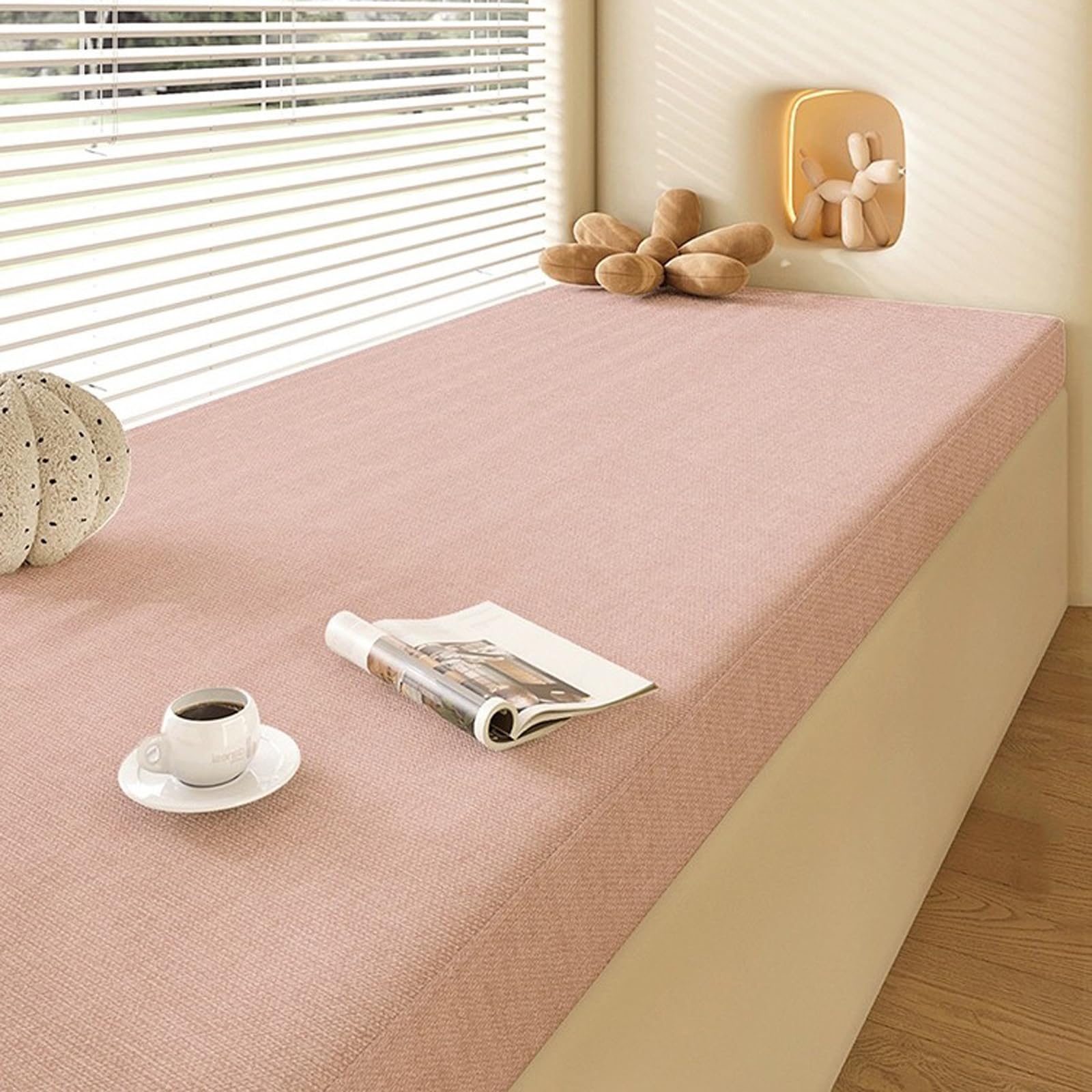 Amazon.com: HenCaier Custom Bench Cushion Non-Slip Bay Window Seat
