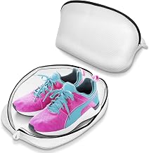 Shoes Wash Bags, Mesh Laundry Bags with Zip, Laundry Bag For Shoes/Trainers For Washing Machine, Storage Bag for Shoes, Clothing, Sneakers, Socks, Bras, Shoe Trees Washing Machine Bag (2)