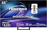 Hisense 55E8Q 55 Pouces (139 cm) - Téléviseur 4K Mini-LED QLED, Dalle 144Hz Native, Dolby Vision IQ & Atmos, Mode Jeu Pro, Smart TV Vidaa - 1