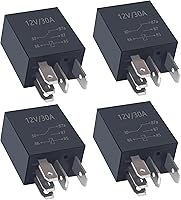 Vista 10 de 2 relés de 4 pines, 30A, 12V para automóvil - Relé de arranque resistente multiusos - Accesorios automotrices universales con diseño impermeable