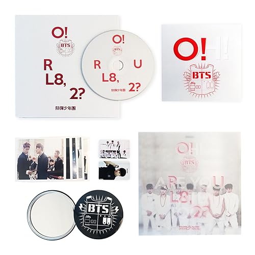 O!RUL8,2? - BTS 1st Mini Album CD + Photobook + Photocard + Folded Poster(On Pack) + FREE GIFT / K-POP Sealed