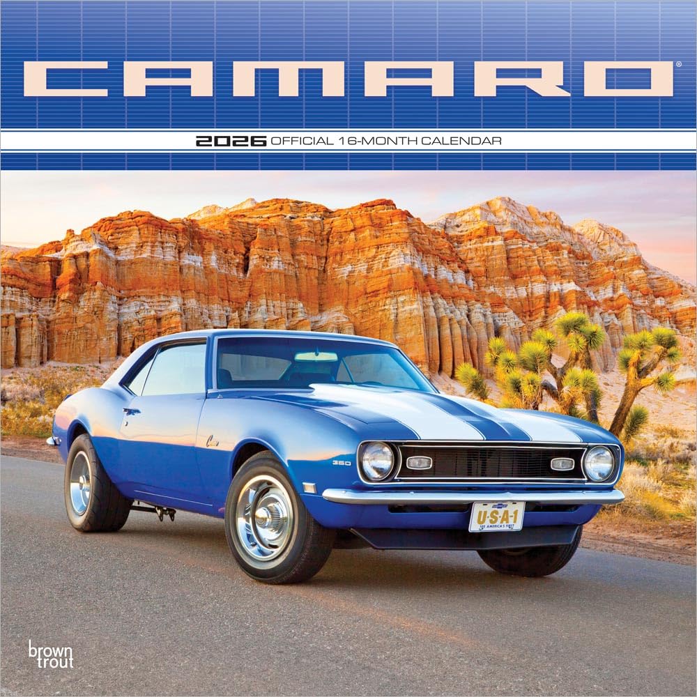 Camaro - Chevrolet Camaro 2026 - 16-Monatskalender: Original BrownTrout-Kalender [Mehrsprachig] [Kalender]