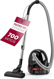 Bomann® Aspirador vertical |ahorro de energía |700 vatios | sistema de microfiltro de 5 pliegues | con bolsa | cepillo reversible para suelos y boquilla para cepillos/rejillas | BS 9019 CB N antracita
