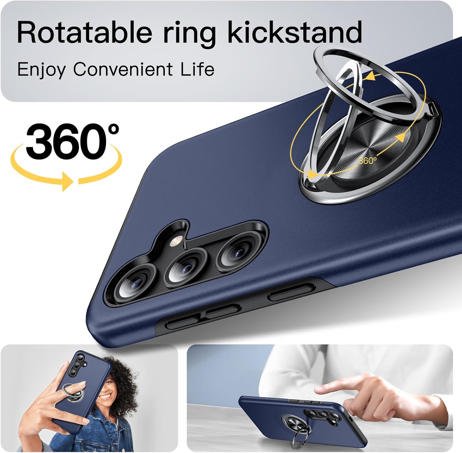 Anqrp Designed for Samsung Galaxy S24 Case, Built-in [15Ft Drop Protection][Heat Dissipation] Shockproof Military Grade Protection,for Samsung Galaxy S24 Case,Blue - Image 3