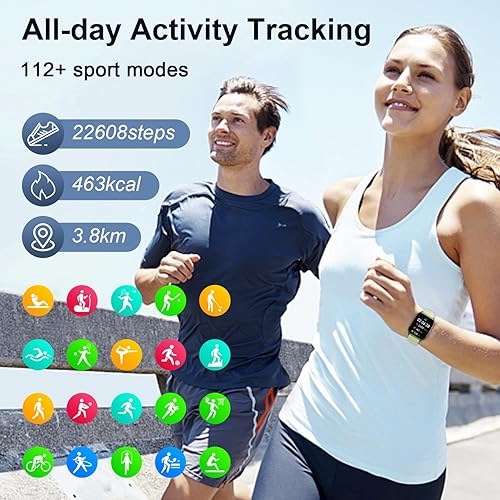 Miniatura 4 de Reloj inteligente para hombres y mujeres Fitness (llamadarespuesta de llamada) Bluetooth Smartwatch para teléfonos Android, iPhone, al aire libre,