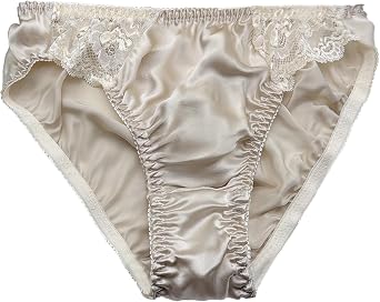 Silk Panties for Women Lace Sexy Cheeky Classic Underwear Lightweight,Smooth Briefs Casual Wear