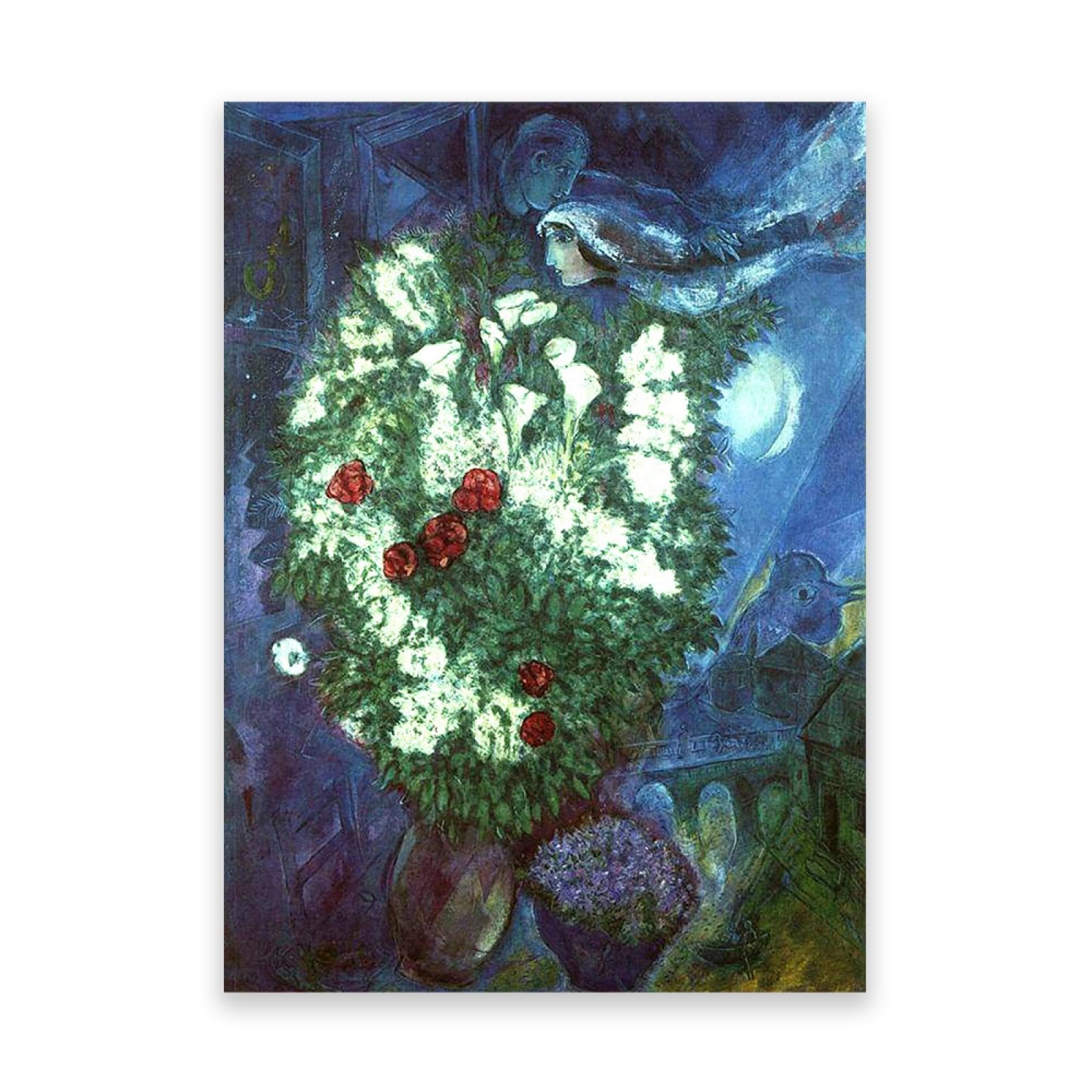 Marc Chagall Poster Wheatfield Toile Déco Sans Reflet - 7