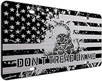 Vista 25 de JASS GRAPHIX Placa de matrícula personalizada con la bandera estadounidense de línea amarilla, homenaje personalizado a despachadores y operadores