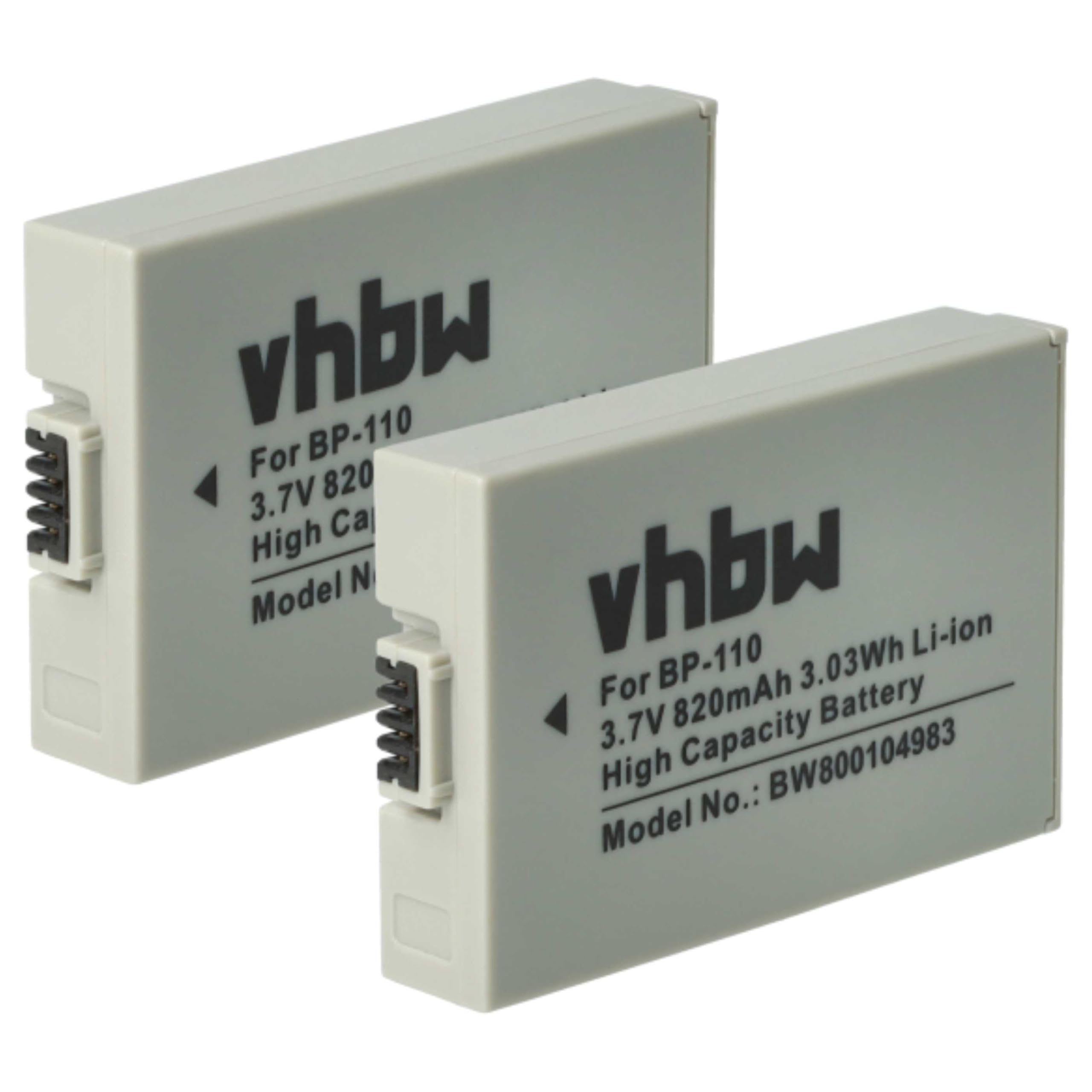 Vhbw 1x Batterie Compatible Avec Canon Legria HF R28 Caméra - 8