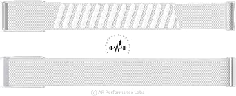 AR LABS Whoop 5.0 Compatible ONE & PEAK SuperKnit Band | Ultra-Soft Microfilament Weave | Stainless-Steel Hardware