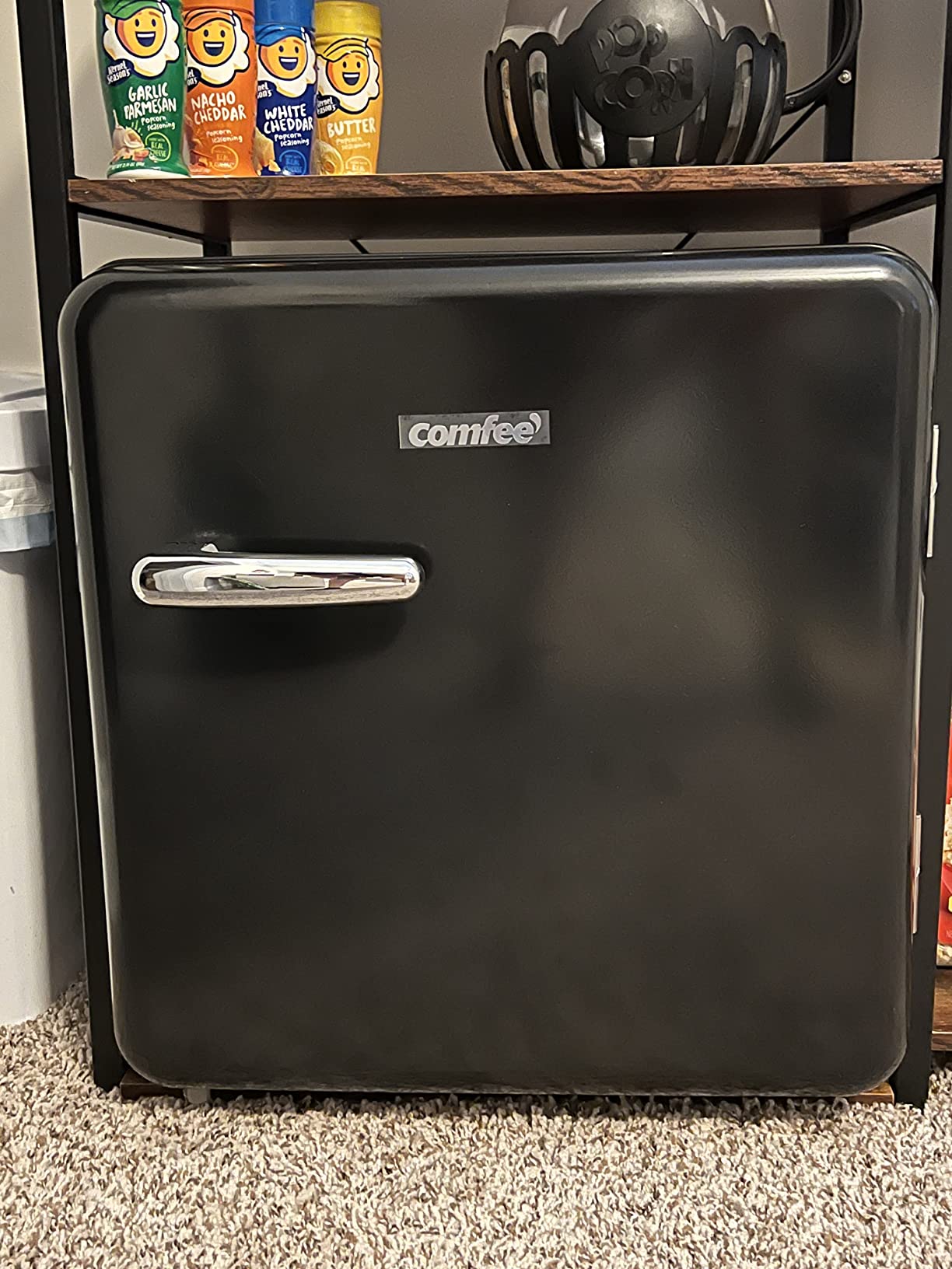 23/mo Finance COMFEE 1.6 Cubic Feet Solo Series Retro Refrigerator