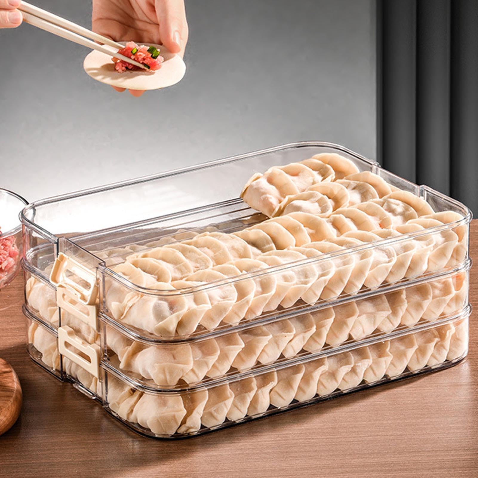 Amazon｜蓋付き食品収納ボックス | カバー付きフードコンテナ