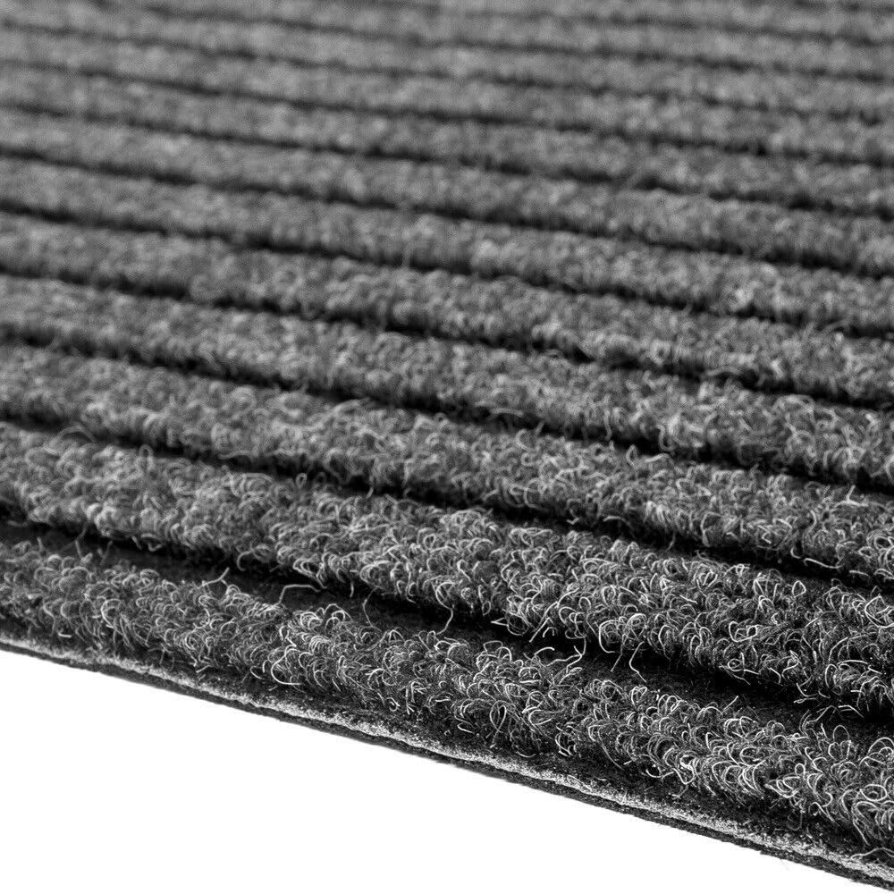 emmevi Tapis antidérapant pour couloir, moquette épaisse, intérieur extérieur, tapis d'entrée à rayures, 100 x 280 cm