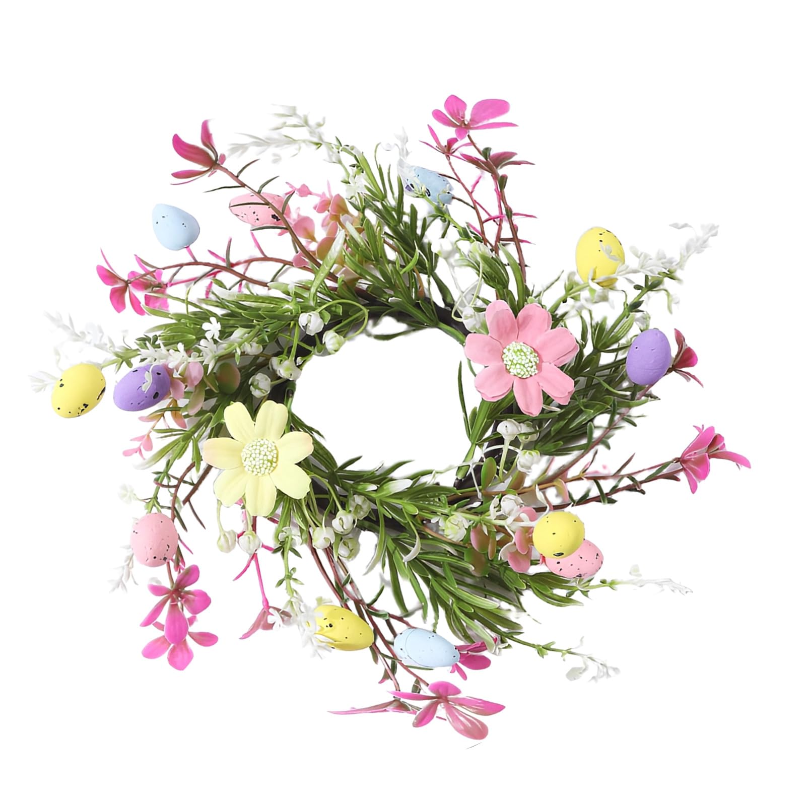 Buxuaaaa Efficient Easter Eggs Garlands and Holders Set Hanging Wreath for Seasonal Home or Garden Decoration Easter Party Decors