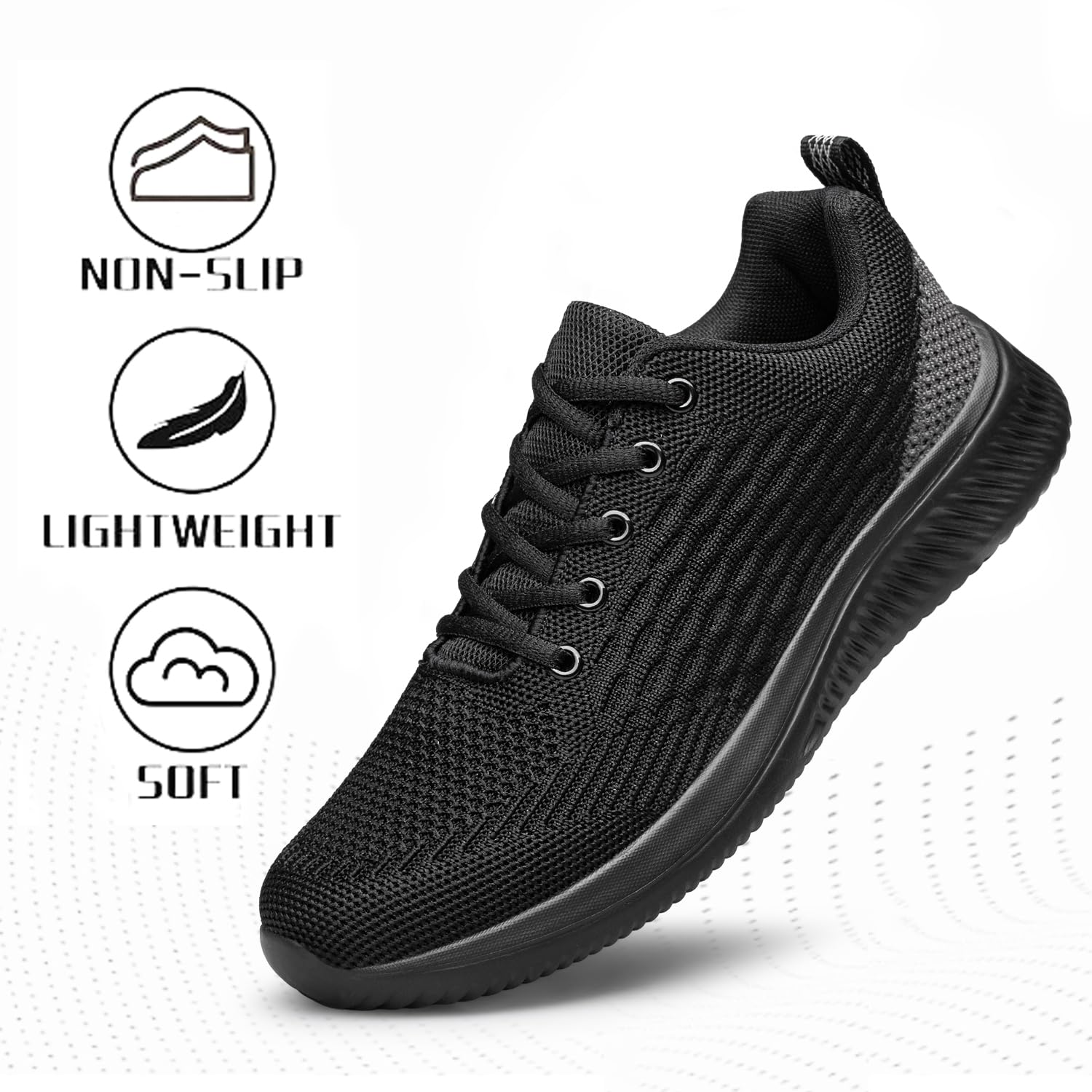 Raoendis Zapatillas deportivas para hombre, para correr, caminar, ligeras, de malla, cómodas, atléticas, fitness, tenis