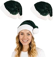 Vista 9 de Sombrero de Papá Noel de felpa multicolor para decoración de pelo de Navidad, unisex, sombrero de tela de terciopelo, disfraz de festival, cosplay