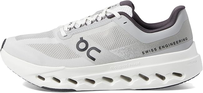 On ランニングシューズ ホワイト/グレー Amazon | On（オン）クラウドサーファー レディースシューズ, 5 Wide