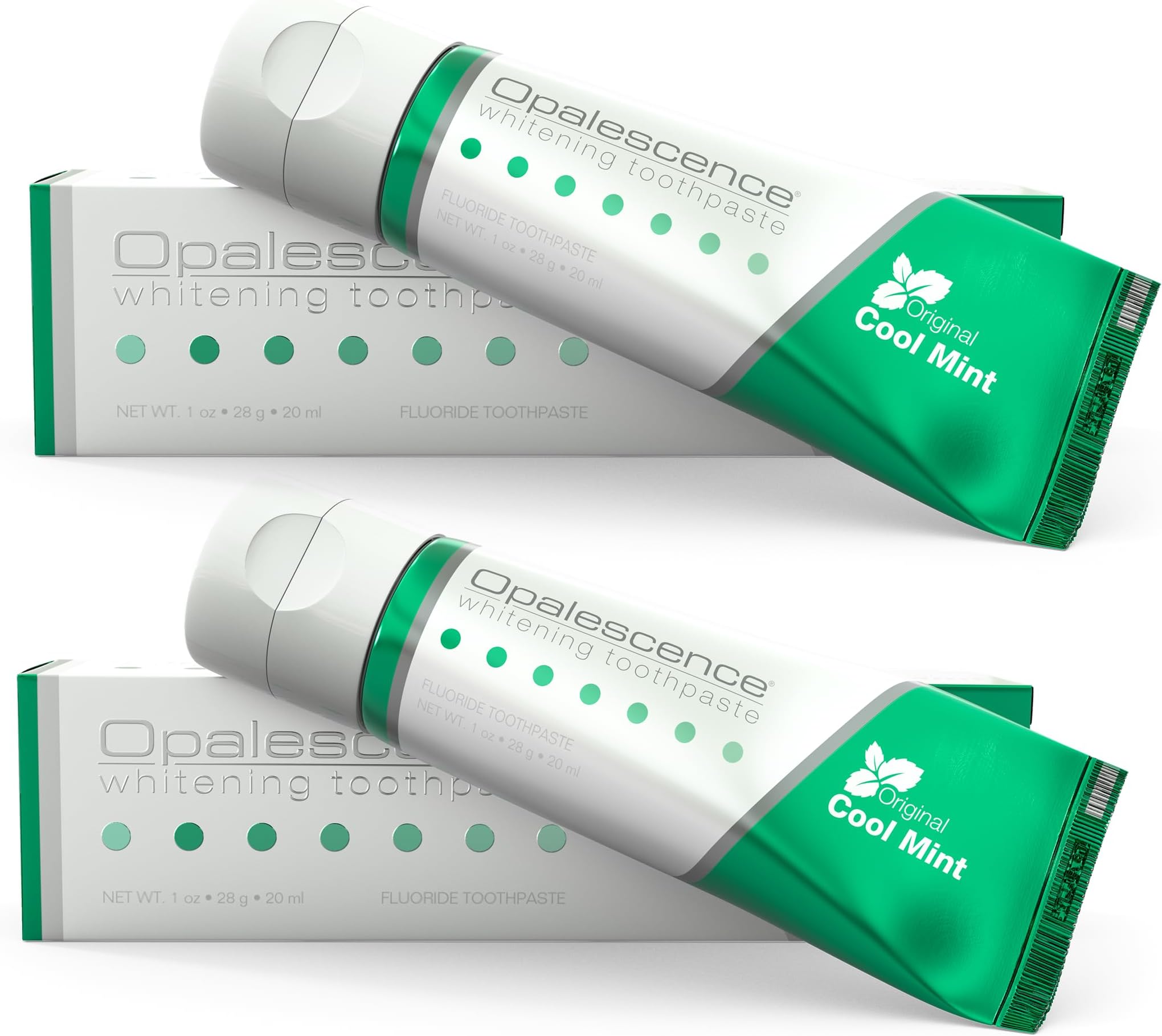 Whitening Toothpaste Cool Mint with Flouride 1oz (2pack)