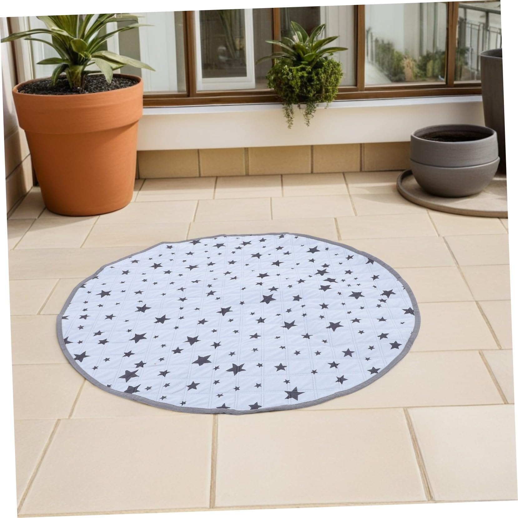 Empapador Lavable Redondo para Perros, Superabsorbente, 89x89 Cm | Franela Antideslizante, para Jaula y Entrenamiento, Reutilizable, Apto para Mascotas Pequeñas y Adultos
