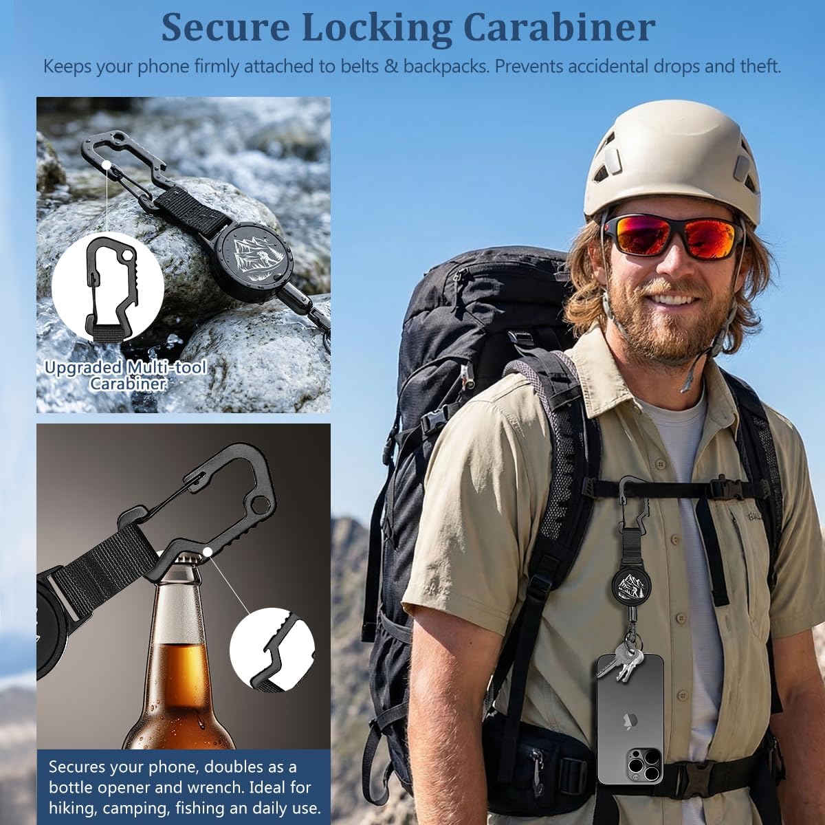 Anti-Drop Phone Tether, Retractable Steel Lanyard For Iphone & Smartphones image 2