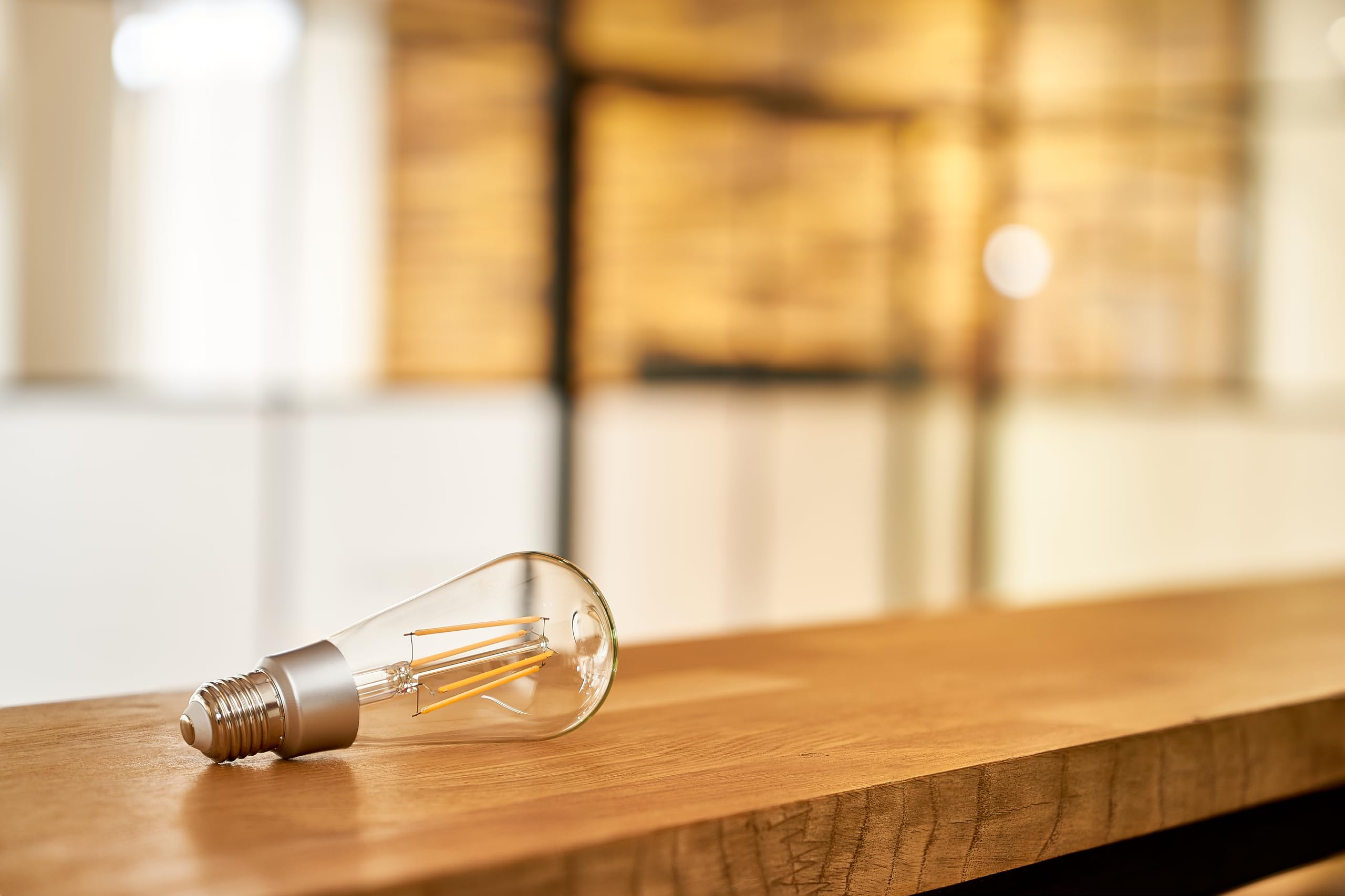 Shelly Vintage ST64 – Bombilla Inteligente Wi-Fi 7 W (230 V), Luz Incandescente Blanco Cálido 2700 K, E27, 750 lm, Clase de Eficiencia F, Control inalámbrico App (Paquete de 2)