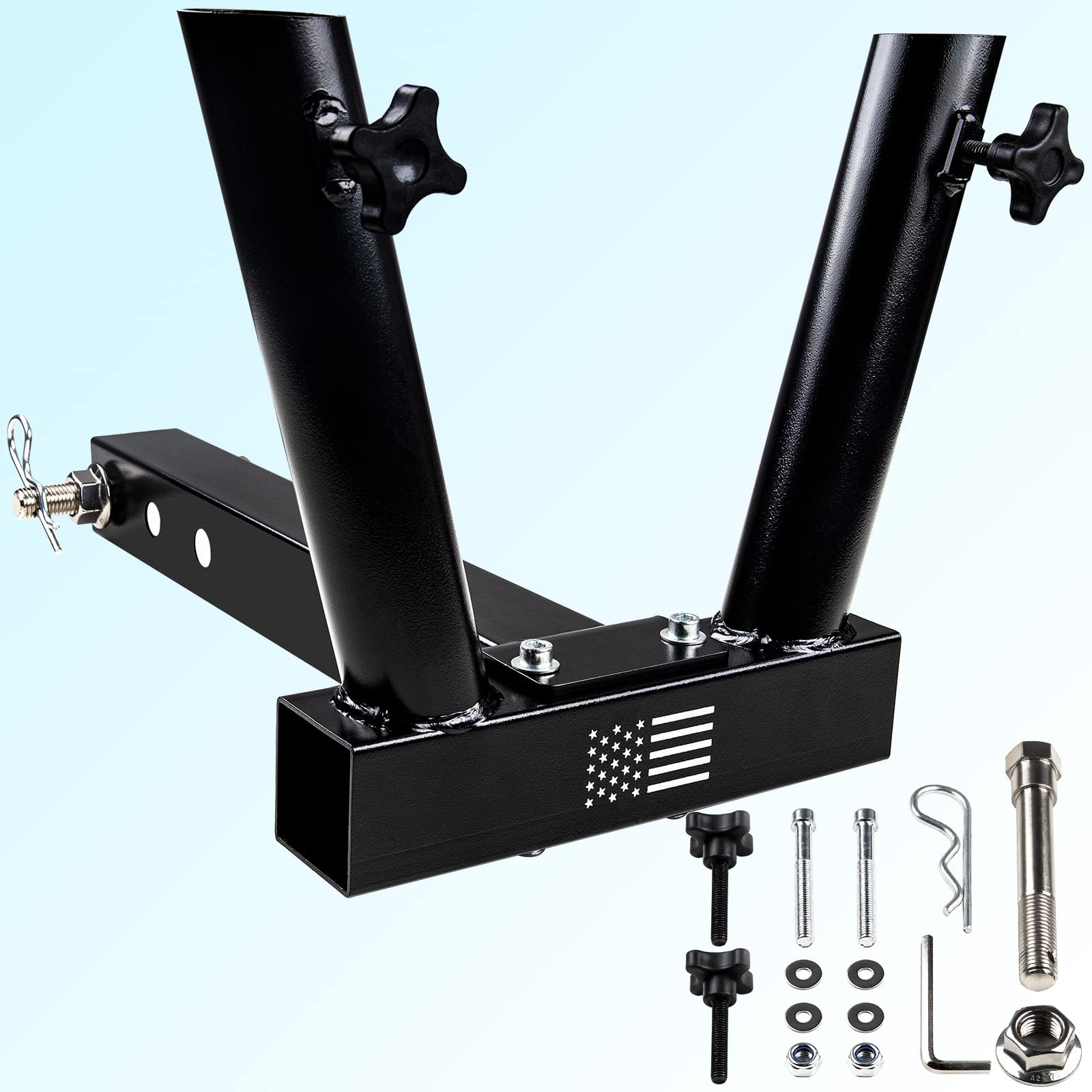 Salahii US Flag Hitch Mount Flagpole Holder
