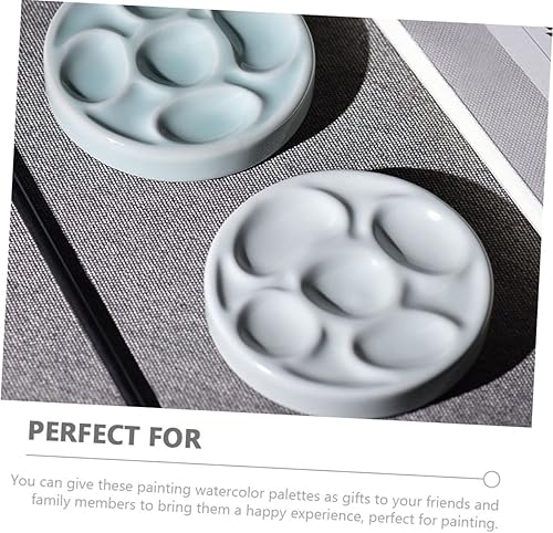 Miniatura 4 de Paleta de pintura china Pan de pintura Plato de maquillaje Plato de pintura china Licuadora Bandeja de pigmentos de joyería Paleta de acuarela de
