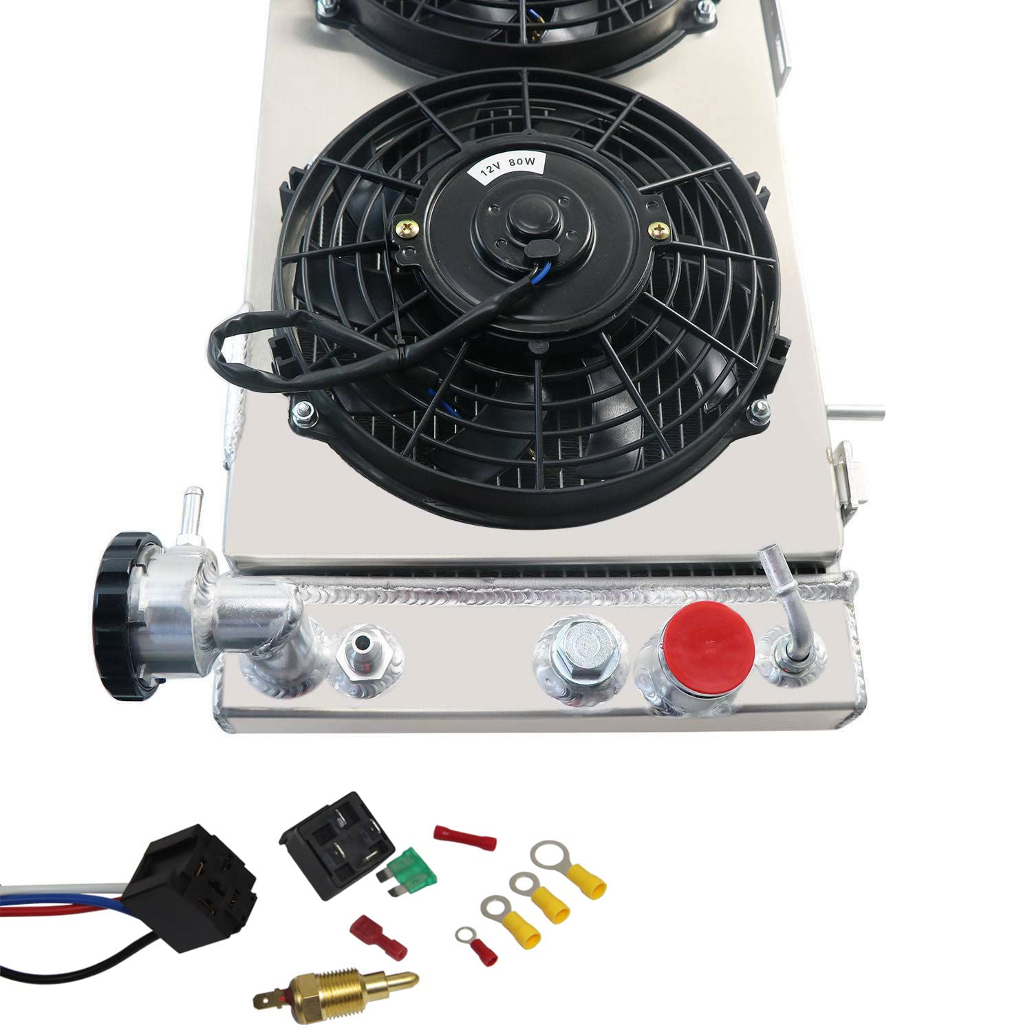 3 Row Radiator Compatible For 1991-2001 Jeep Cherokee Comanche XJ - View #2