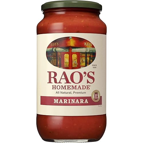 Rao's Homemade Marinara, 32 oz, Tomato Sauce, All Purpose, Keto Friendly Pasta Sauce, Premium Quality, Tomatoes from Italy and Olive Oil