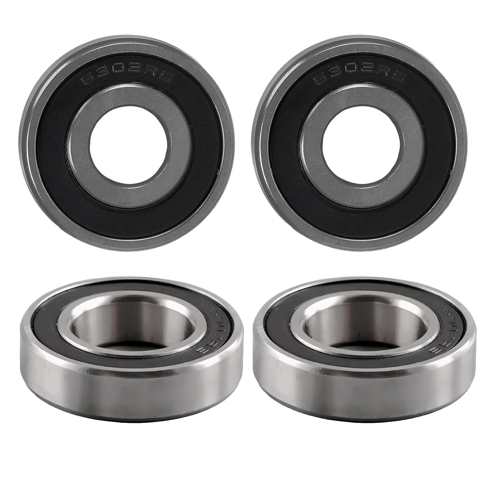 BIZHALA N127530 6302-2RS Groove Ball Bearing Fits for DeWalt DW708, DW716, DW717, DW718, DWS780 Miter Saw （4/Pack）