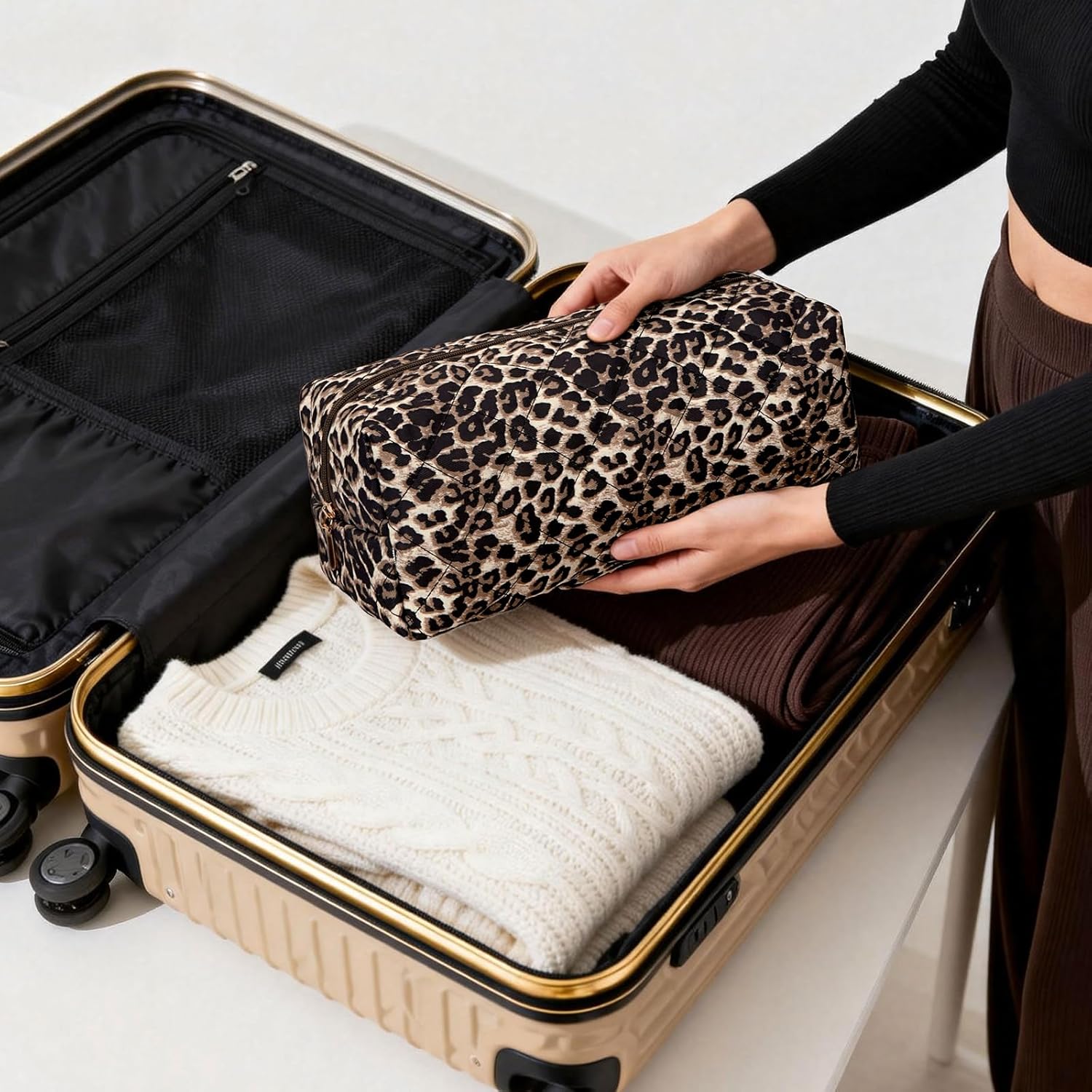 HiTotes Hair Tools Travel Bag Compatible with Dyson Airwrap Cute Floral Travel Case for Shark Flexstyle Hair Tools Organizer