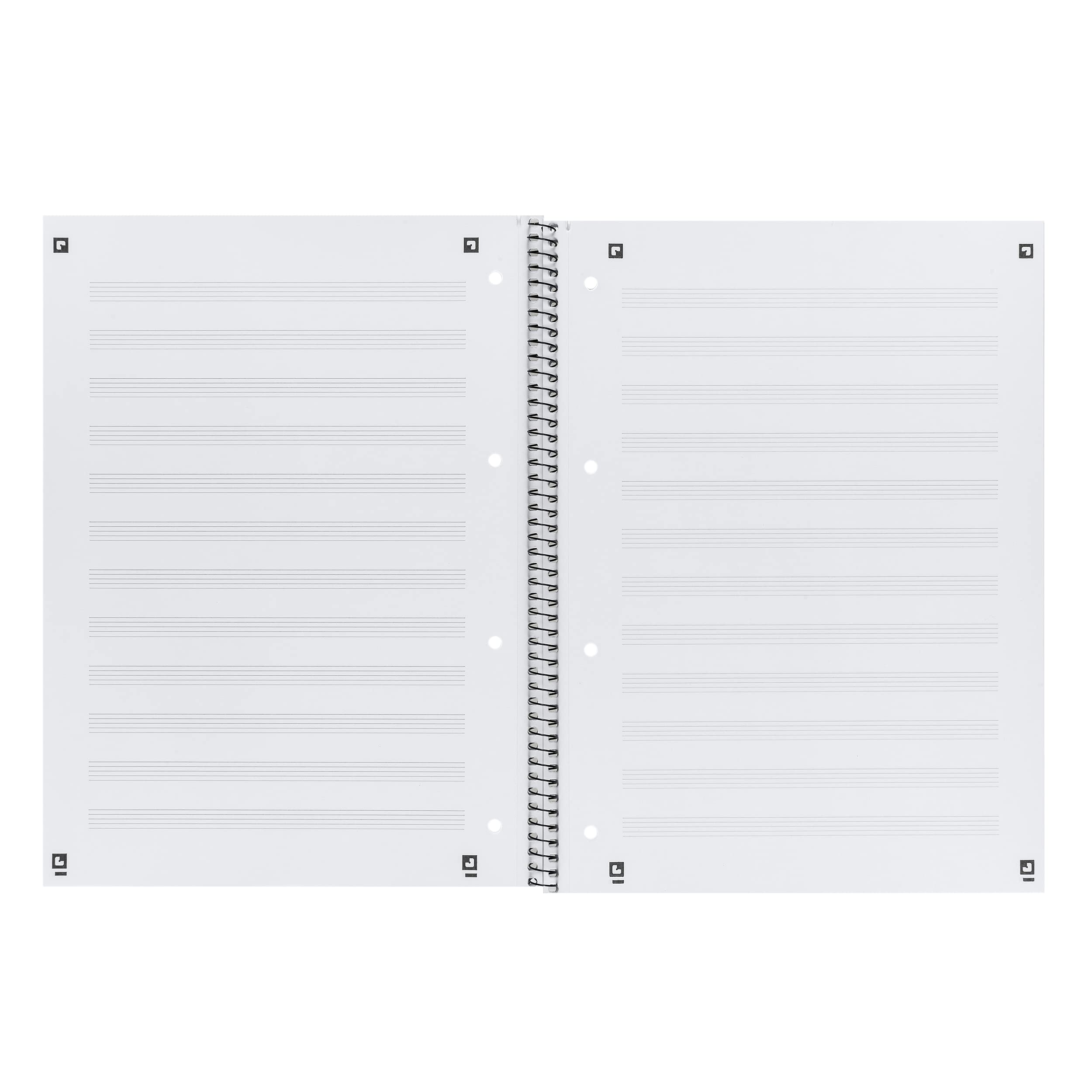 Oxford 100050345 Lot de 10 cahiers de musique 50 feuilles 90 g/m² Bleu Format A4+
